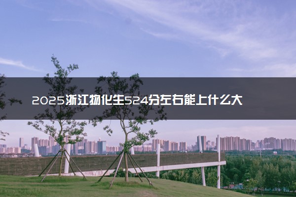 2025浙江物化生524分左右能上什么大学 可以报考的院校名单