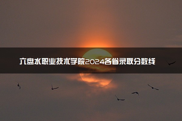 六盘水职业技术学院2024各省录取分数线及最低位次是多少