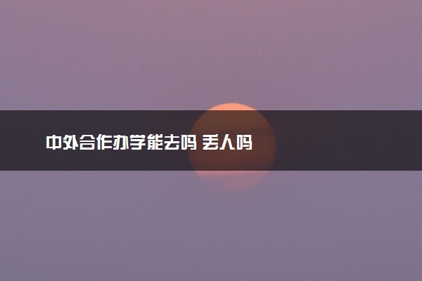 中外合作办学能去吗 丢人吗