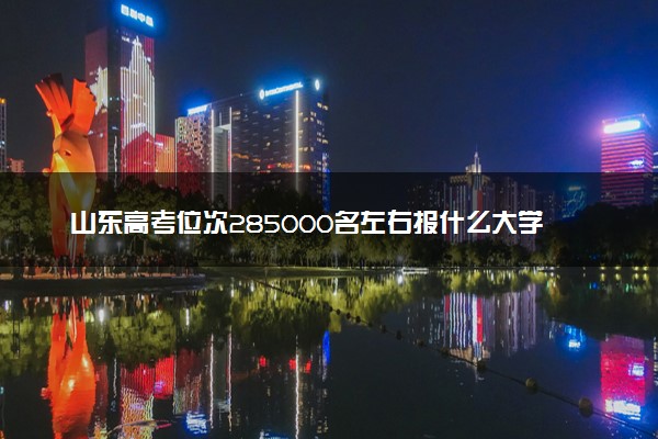 山东高考位次285000名左右报什么大学好（2025年参考）