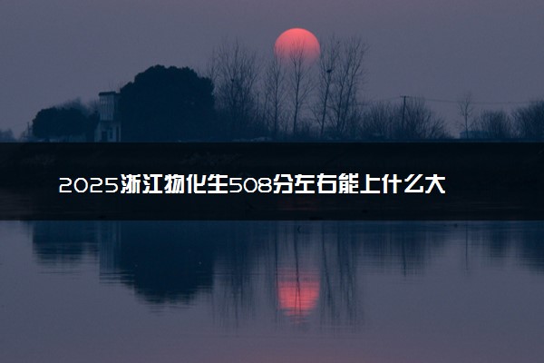 2025浙江物化生508分左右能上什么大学 可以报考的院校名单