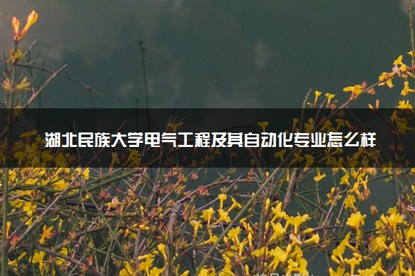 湖北民族大学电气工程及其自动化专业怎么样 录取分数线多少