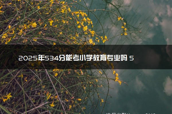 2025年534分能考小学教育专业吗 534分小学教育专业大学推荐