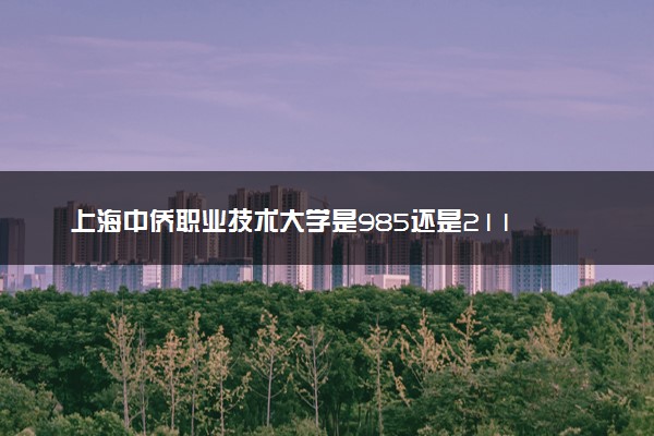 上海中侨职业技术大学是985还是211 含金量怎么样