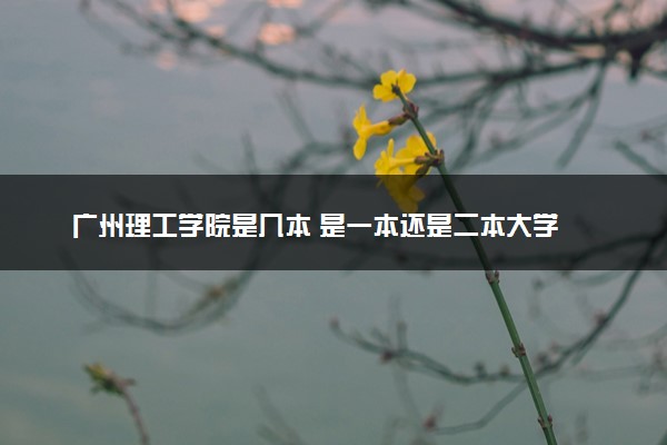 广州理工学院是几本 是一本还是二本大学