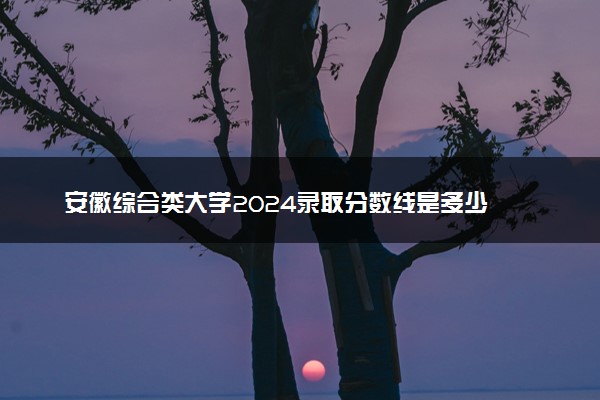 安徽综合类大学2024录取分数线是多少 什么学校好