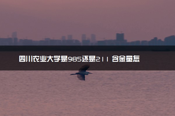 四川农业大学是985还是211 含金量怎么样