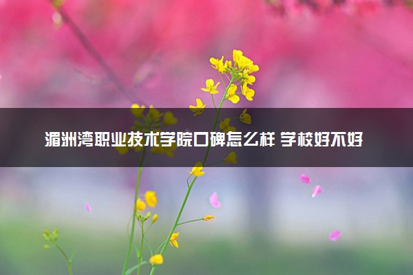 湄洲湾职业技术学院口碑怎么样 学校好不好