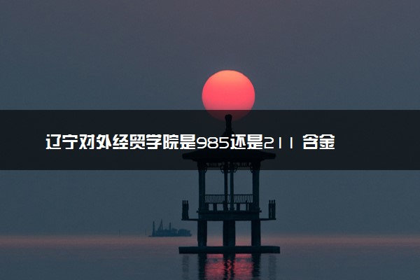 辽宁对外经贸学院是985还是211 含金量怎么样