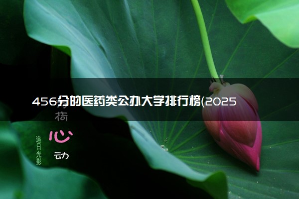 456分的医药类公办大学排行榜（2025考生参考)