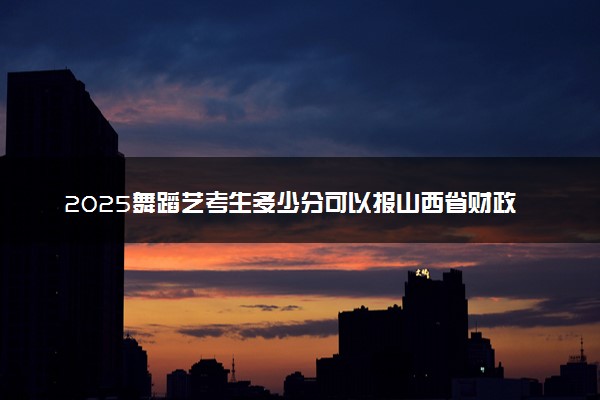 2025舞蹈艺考生多少分可以报山西省财政税务专科学校