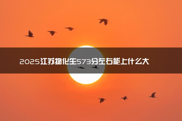 2025江苏物化生573分左右能上什么大学 可以报考的院校名单