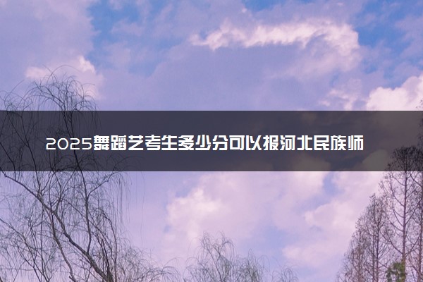 2025舞蹈艺考生多少分可以报河北民族师范学院