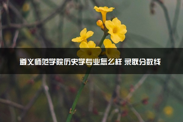 遵义师范学院历史学专业怎么样 录取分数线多少