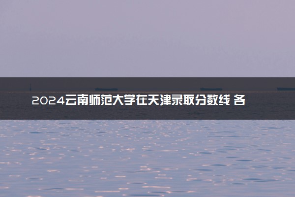 2024云南师范大学在天津录取分数线 各专业分数及位次