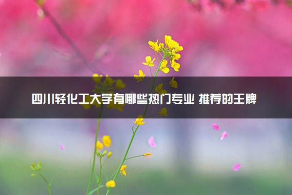 四川轻化工大学有哪些热门专业 推荐的王牌专业