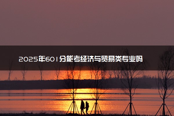 2025年601分能考经济与贸易类专业吗 601分经济与贸易类专业大学推荐