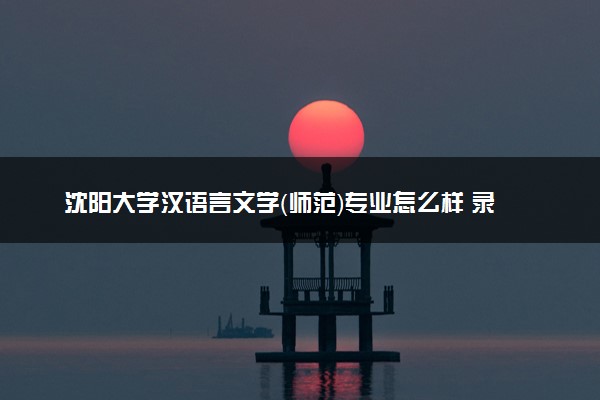 沈阳大学汉语言文学（师范）专业怎么样 录取分数线多少