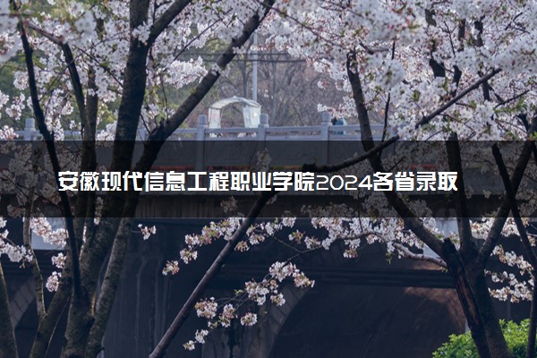 安徽现代信息工程职业学院2024各省录取分数线及最低位次是多少