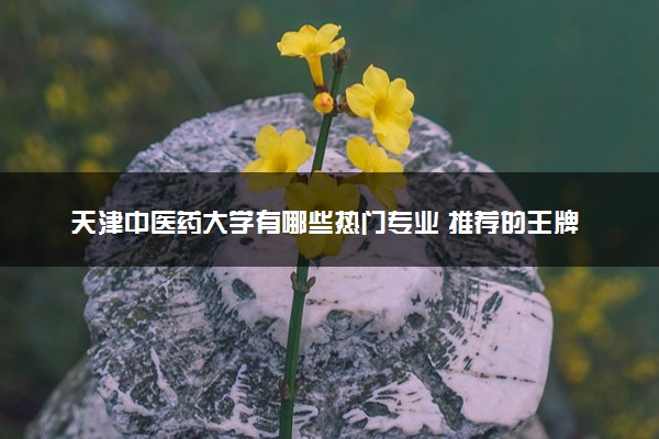 天津中医药大学有哪些热门专业 推荐的王牌专业