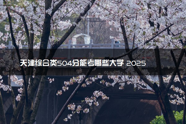 天津综合类504分能考哪些大学 2025考生稳上的大学名单