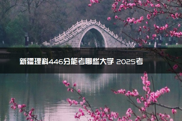 新疆理科446分能考哪些大学 2025考生稳上的大学名单