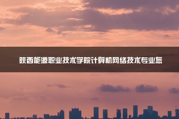 陕西能源职业技术学院计算机网络技术专业怎么样 录取分数线多少