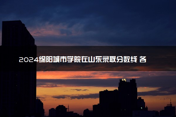 2024绵阳城市学院在山东录取分数线 各专业分数及位次