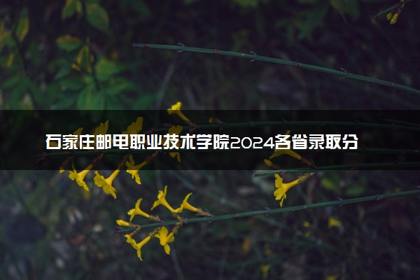 石家庄邮电职业技术学院2024各省录取分数线及最低位次是多少