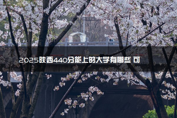 2025陕西440分能上的大学有哪些 可以报考院校名单