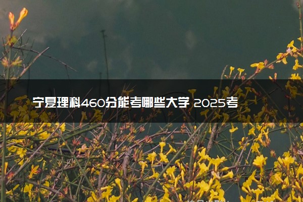 宁夏理科460分能考哪些大学 2025考生稳上的大学名单
