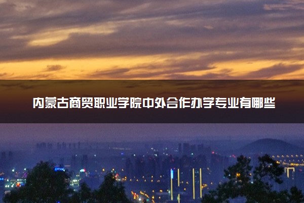内蒙古商贸职业学院中外合作办学专业有哪些 好就业吗