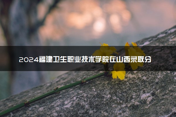 2024福建卫生职业技术学院在山西录取分数线 各专业分数及位次