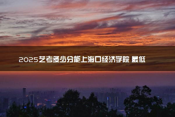 2025艺考多少分能上海口经济学院 最低分数线是多少