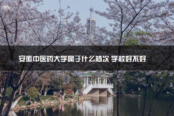 安徽中医药大学属于什么档次 学校好不好
