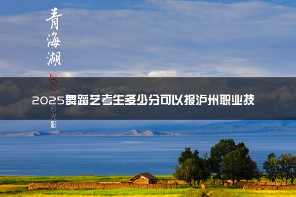 2025舞蹈艺考生多少分可以报泸州职业技术学院