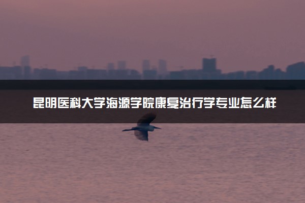 昆明医科大学海源学院康复治疗学专业怎么样 录取分数线多少